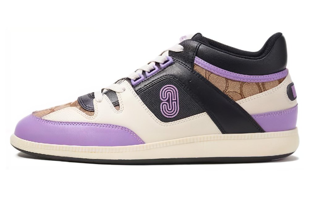 COACH Mid-Top Casual Shoes Men's Purple