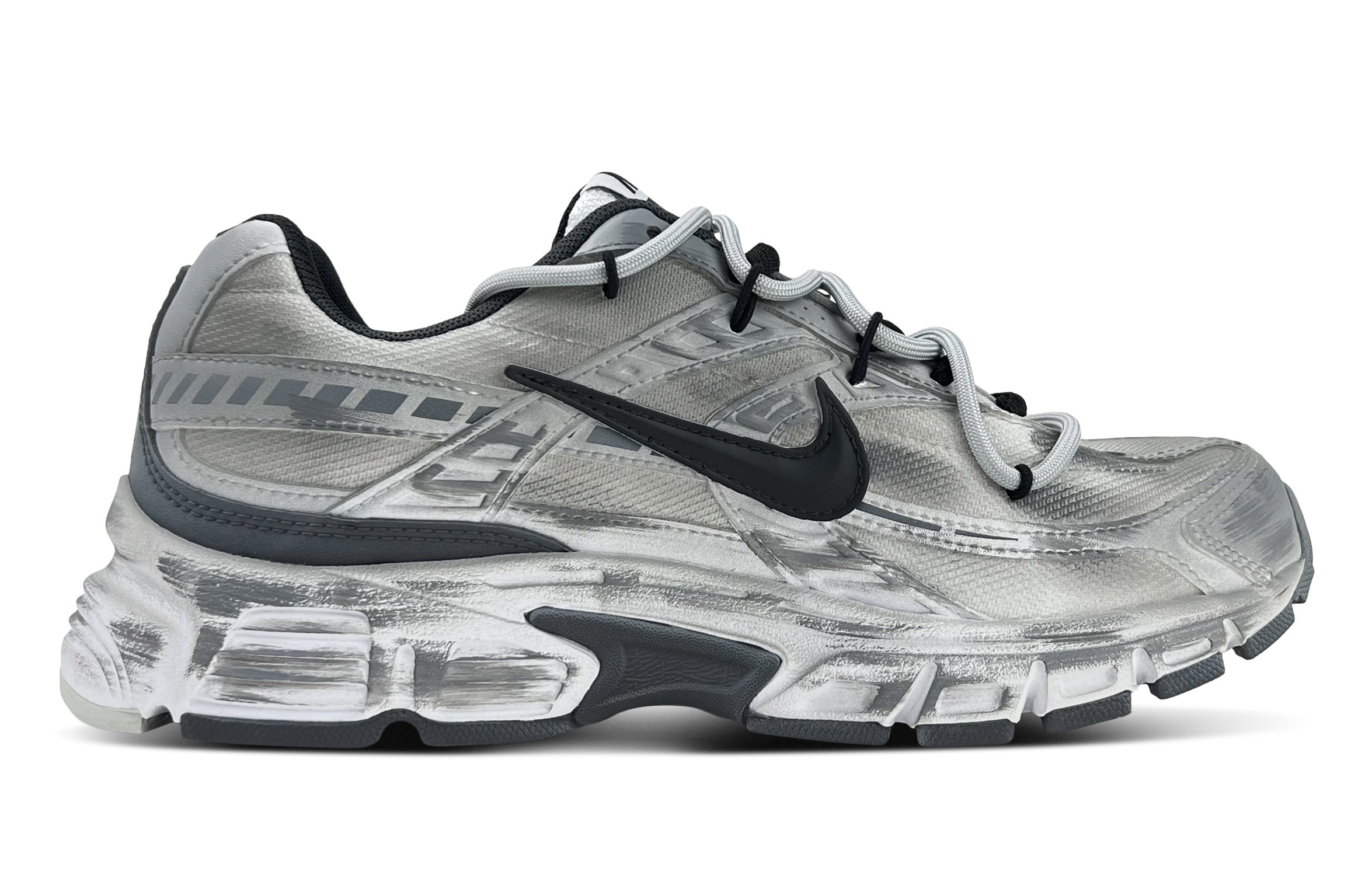 Nike Initiator Abrasion Resistant Low Top Running Shoes Men's Dark Gray