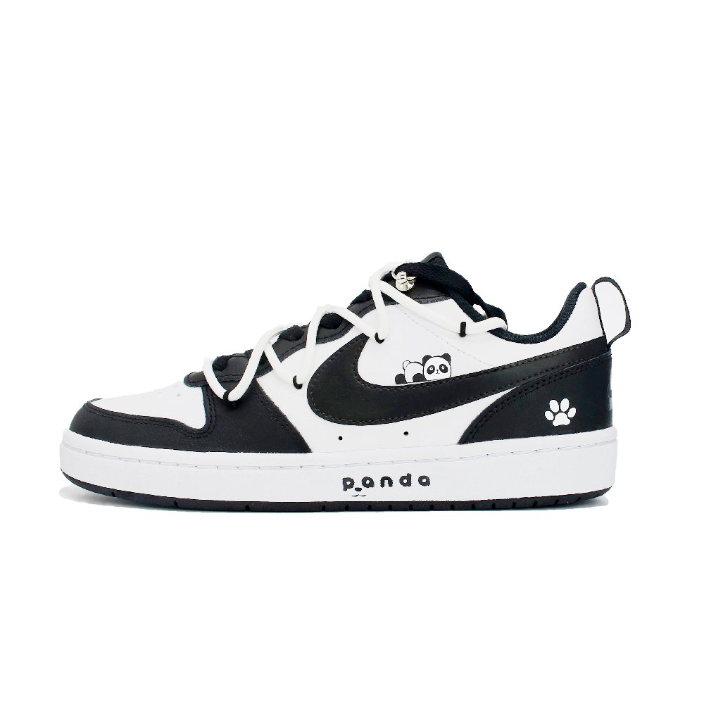 Nike Court Borough Skateboard Shoes Women's Low-Top Black/White