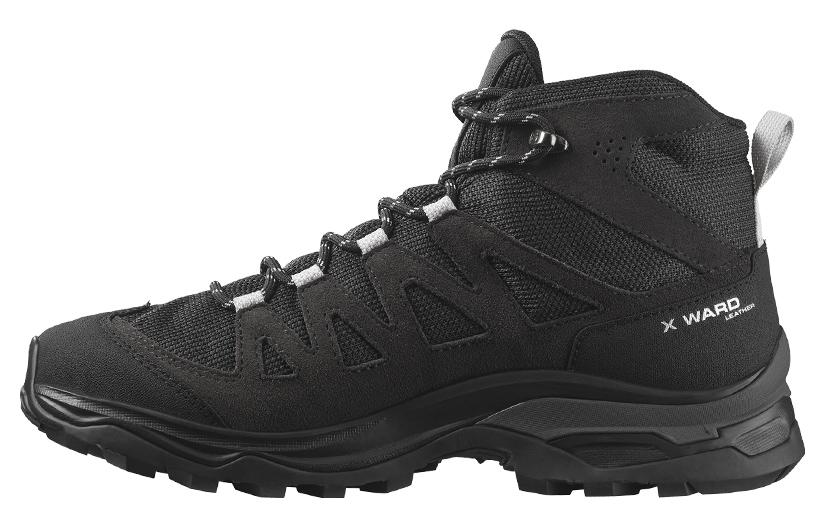 SALOMON X Ward Wear-Resistant Mid-Top Outdoor Shoes Women's Black