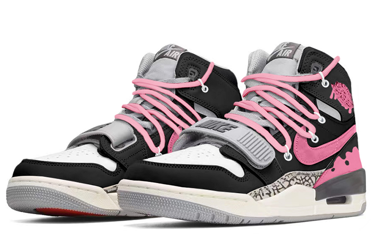 Jordan Legacy 312 High-Top Vintage Basketball Shoes Men's Pink Black купить в интернет-магазине Yoocart с быстрой доставкой по России.