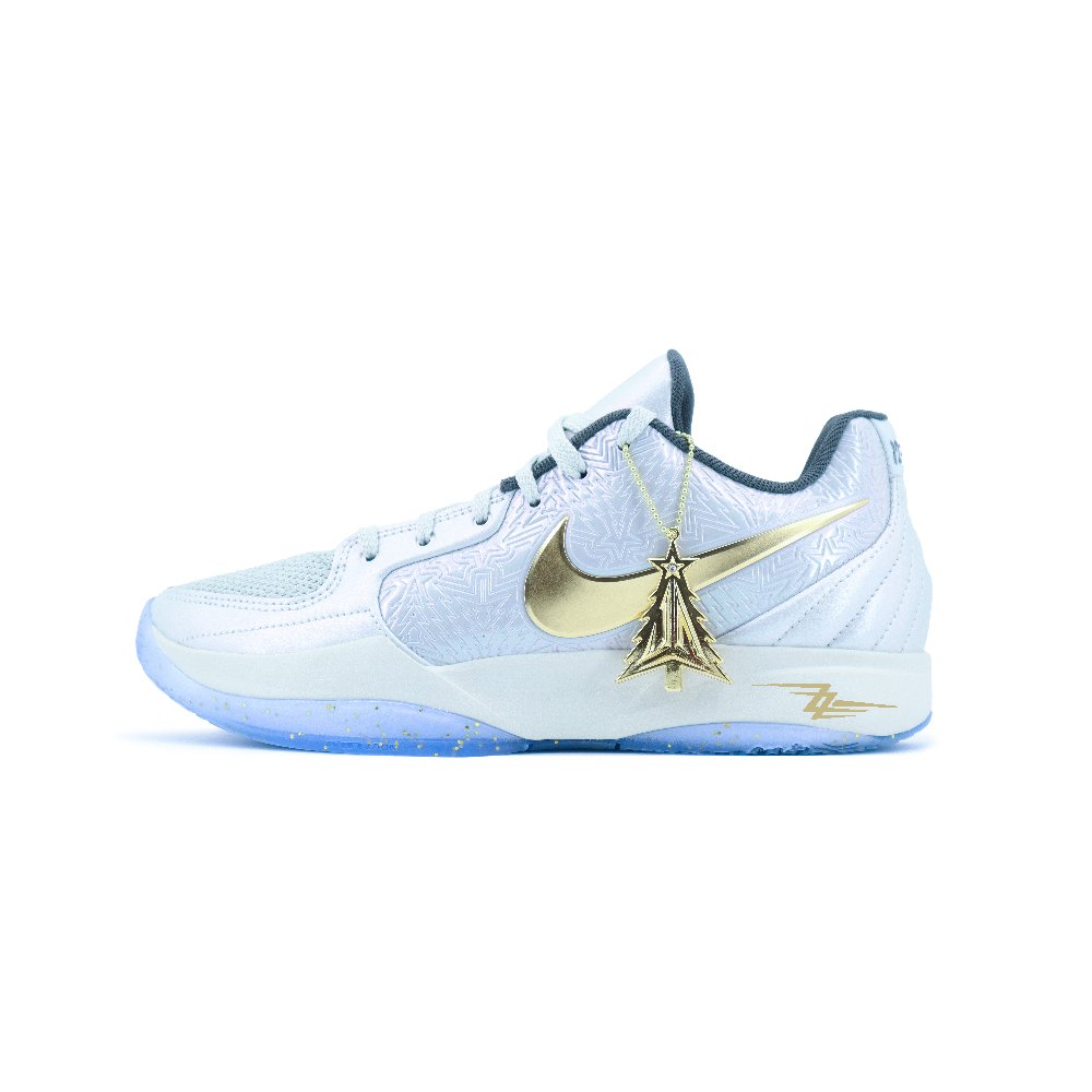 Nike Ja 2 Shock Absorbers Slip Resistant Abrasion Resistant Low Top Basketball Shoes Men's White