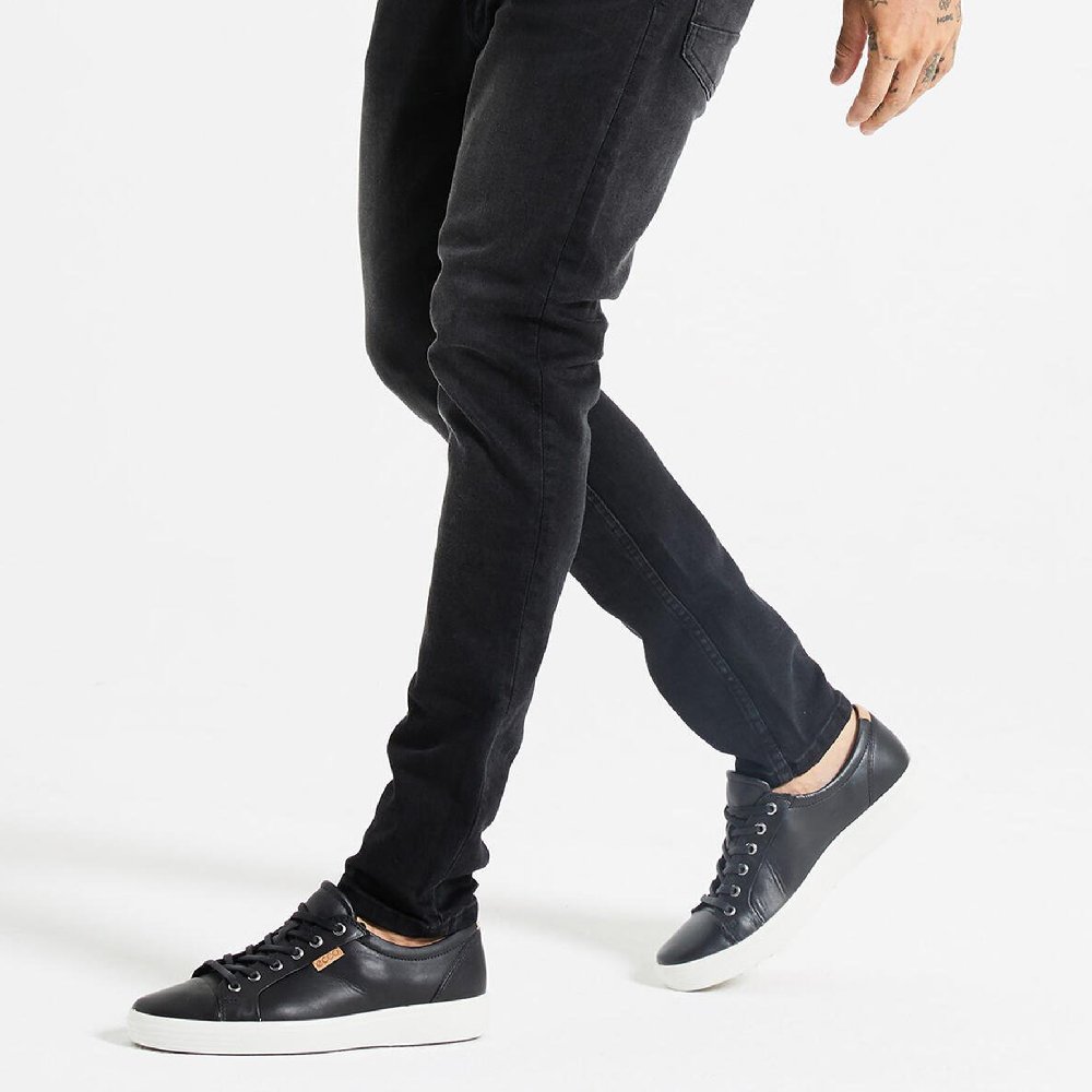 Ecco Soft 7 Low Top Skateboard Shoes Men's Black