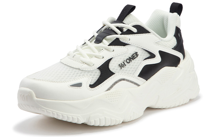361° Ode MONO Yarn Edition Slip Resistant, Abrasion Resistant, Breathable Low Top Casual Shoes Women's White Black