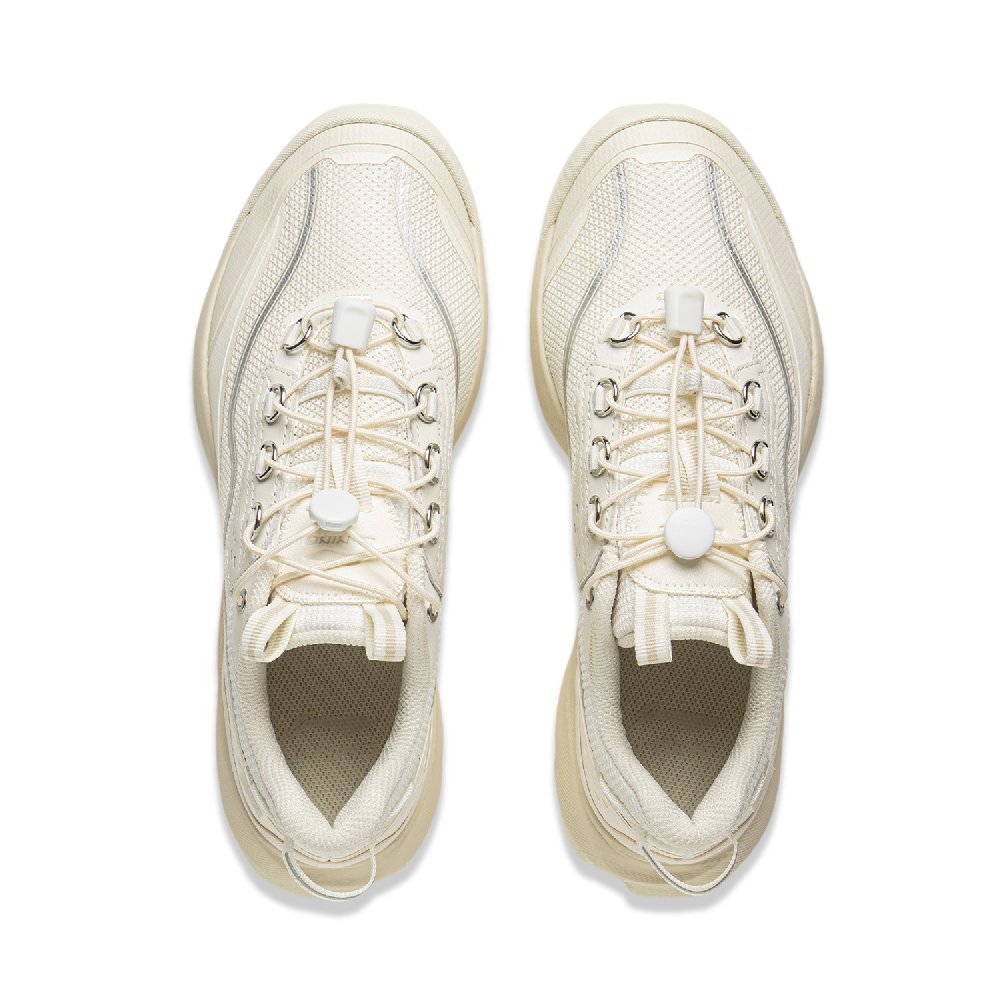 LiNing Cushioning Rebound Abrasion Resistant Low Top Casual Shoes Women's White