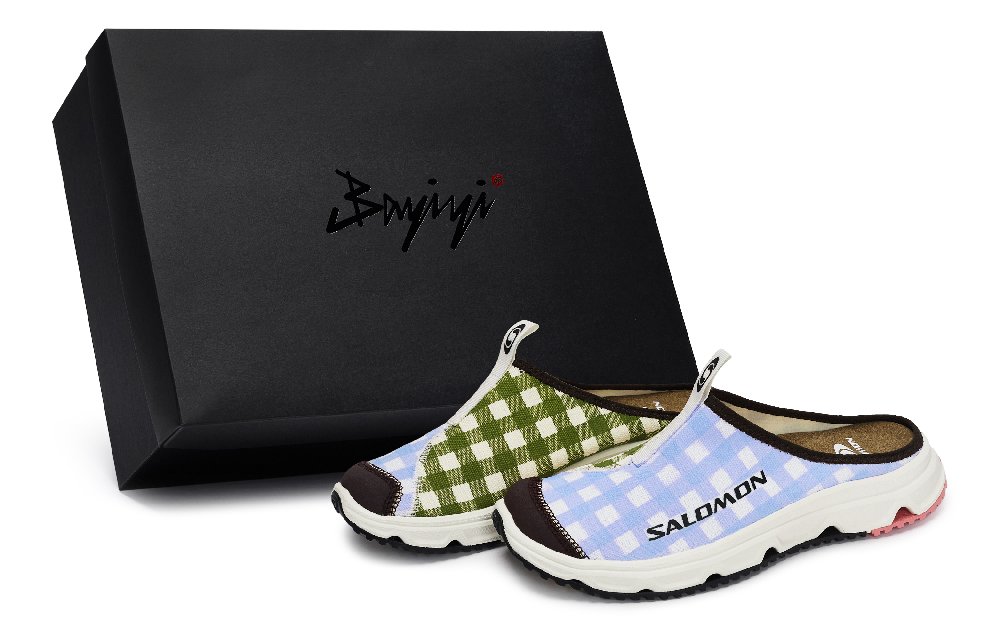 SALOMON RX Slide 3.0 No Special Function Closed Toe Slippers Unisex Beige Blue Green Brown