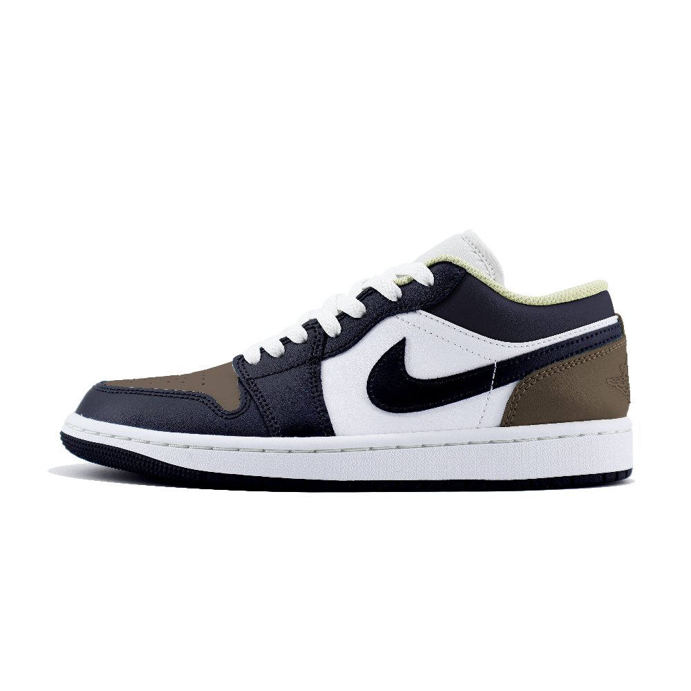 Jordan Air Jordan 1 Low Top Vintage Basketball Shoes Unisex White Black