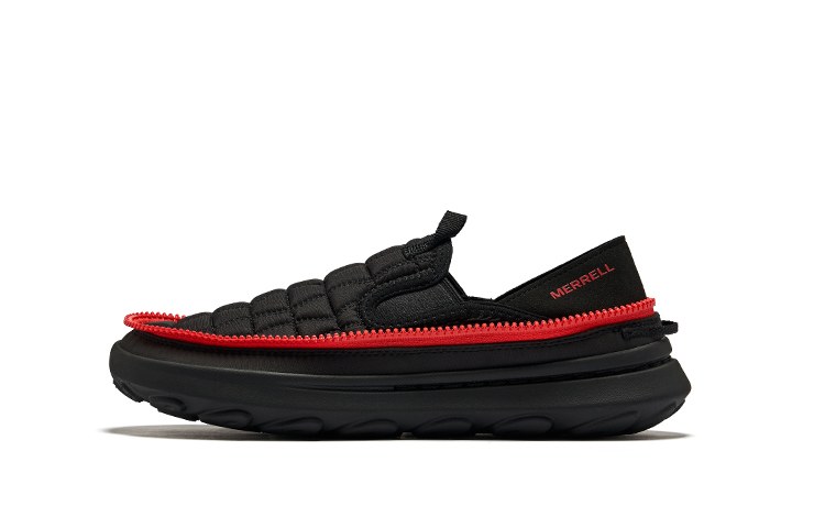 MERRELL Hutmoc 2 Lightweight Low-Top Outdoor Shoes Men's Black Red