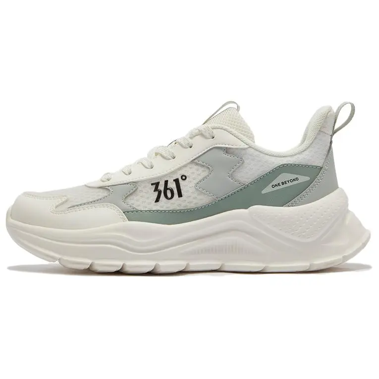 361° Breathable And Lightweight Low Top Casual Shoes Women's Feather White Mint Gray Green
