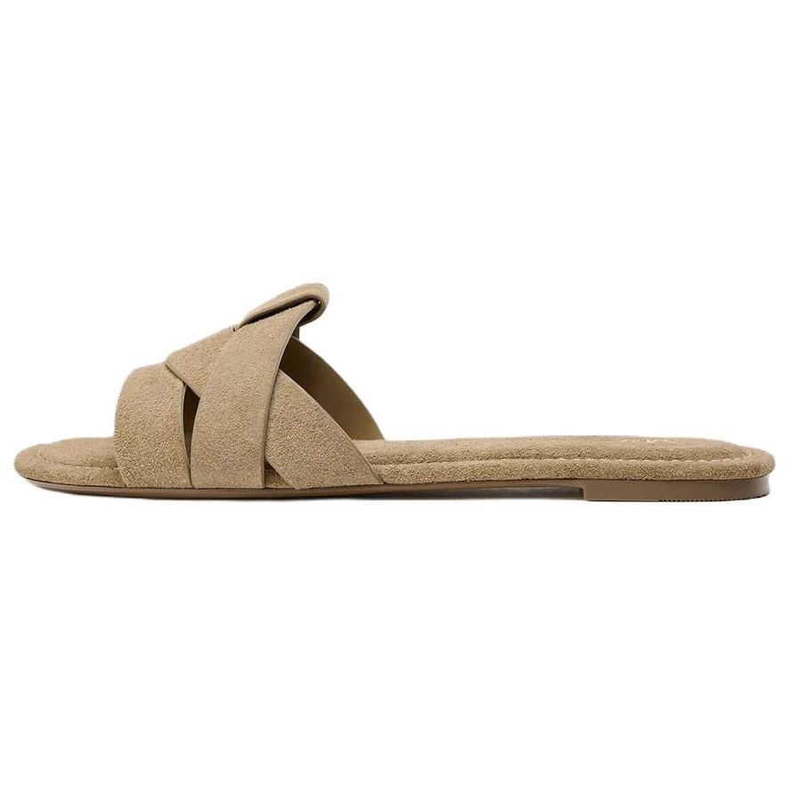ZARA Abrasion Resistant Slide Slippers Women's Brown
