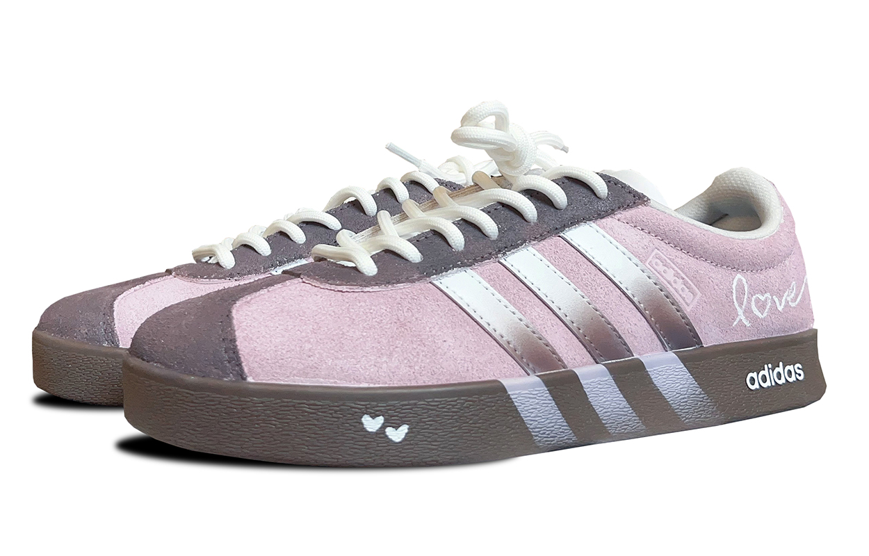 Adidas VL COURT 2.0 Abrasion Resistant Balance Low Top Skateboard Shoes Unisex Light Purple купить в интернет-магазине Yoocart с быстрой доставкой по России.