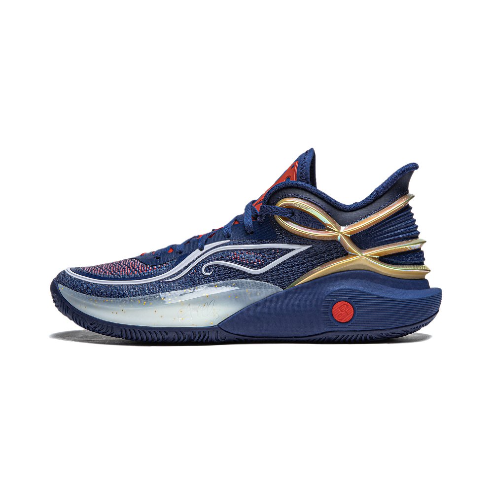 LiNing CJ-3 Anti-Slip And Wear-Resistant Rebound Low-Top LINING BOOM Technology Basketball Shoes Men's Navy