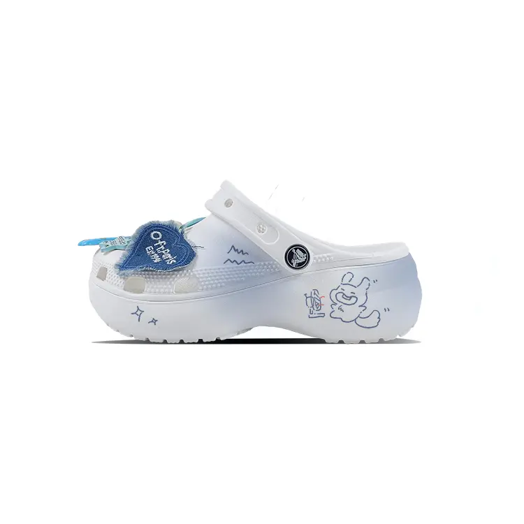 Crocs Classic Platform Clog Clogs Women's White