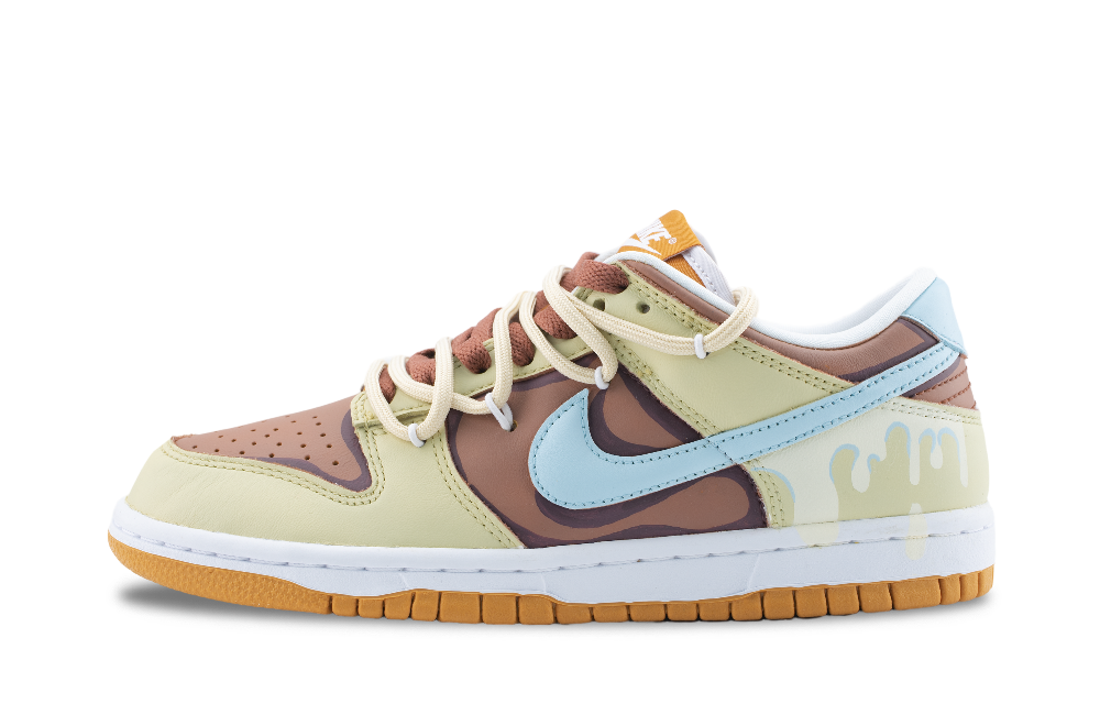 Nike Dunk Ceramic Mist Shock Absorbers Low Top Skateboard Shoes Unisex Umber