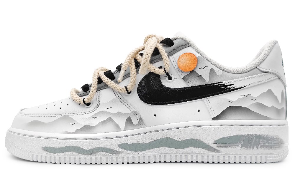 Nike Air Force 1 07 Coverage Warm Low-Top Skateboard Shoes Men's Light Gray
