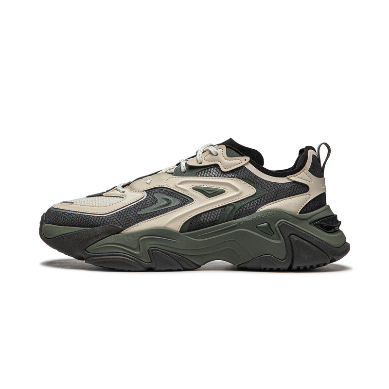 LiNing CF Tracing Collection Thousand Line Strategy SS Cushioning Rebound Low-Top Casual Shoes Men's Black Gray
