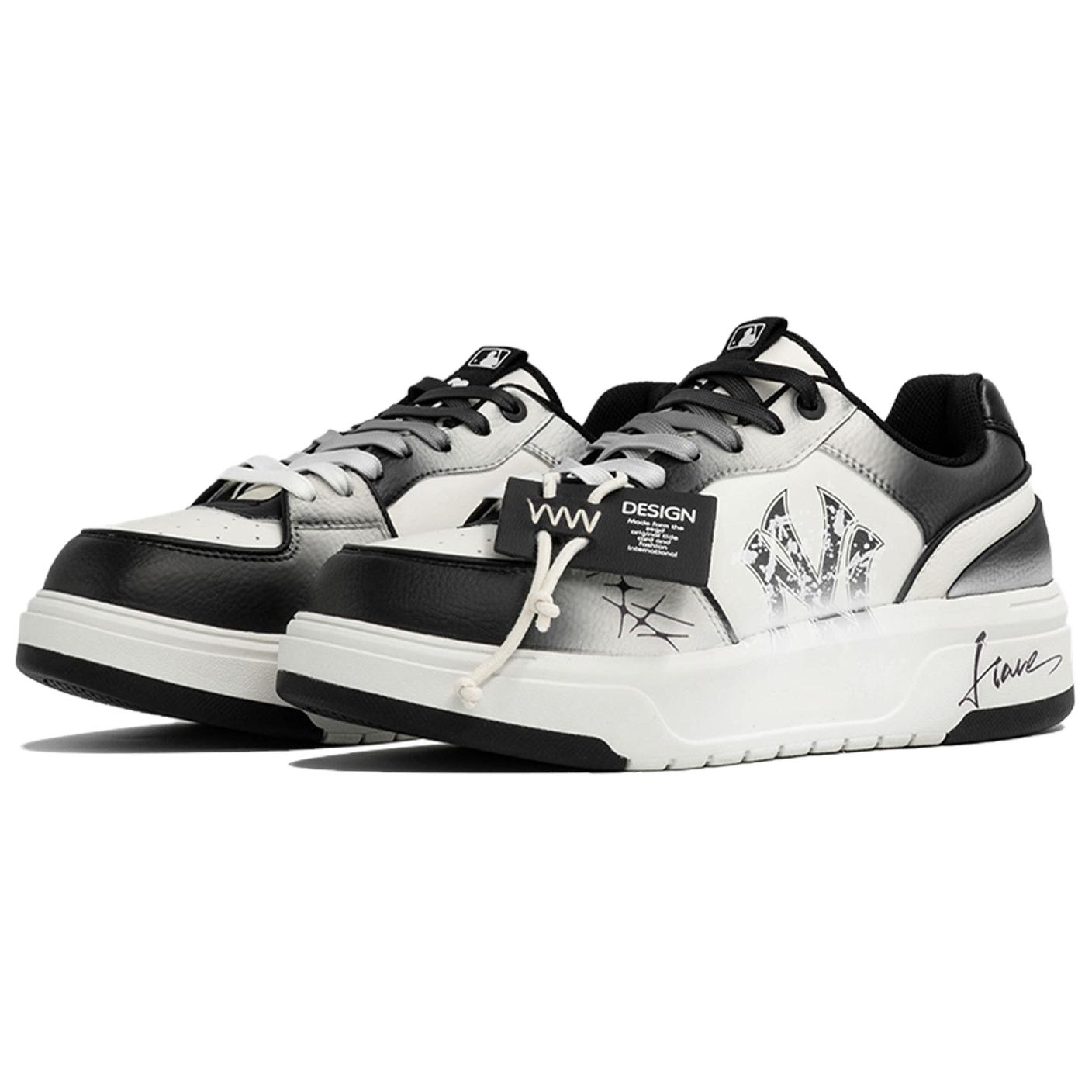 MLB Chunky Liner Wan Hua Nong, Ink Dyed, Shopping Bag Abrasion Resistant Low top Skateboard Shoes Unisex Black White купить в интернет-магазине Yoocart с быстрой доставкой по России.