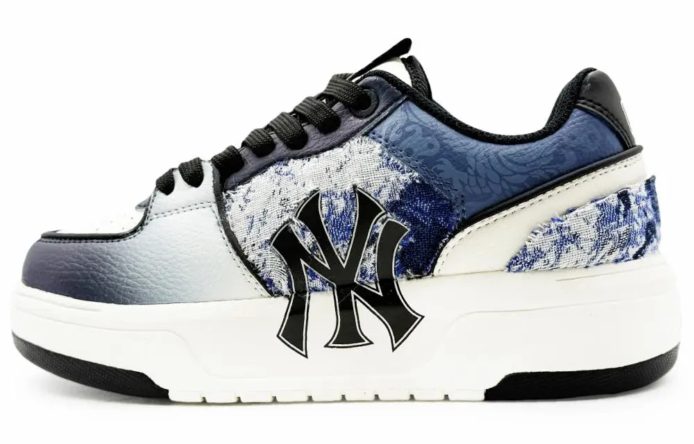 MLB Chunky Liner Abrasion Resistant Low Top Skateboard Shoes Unisex Navy Blue