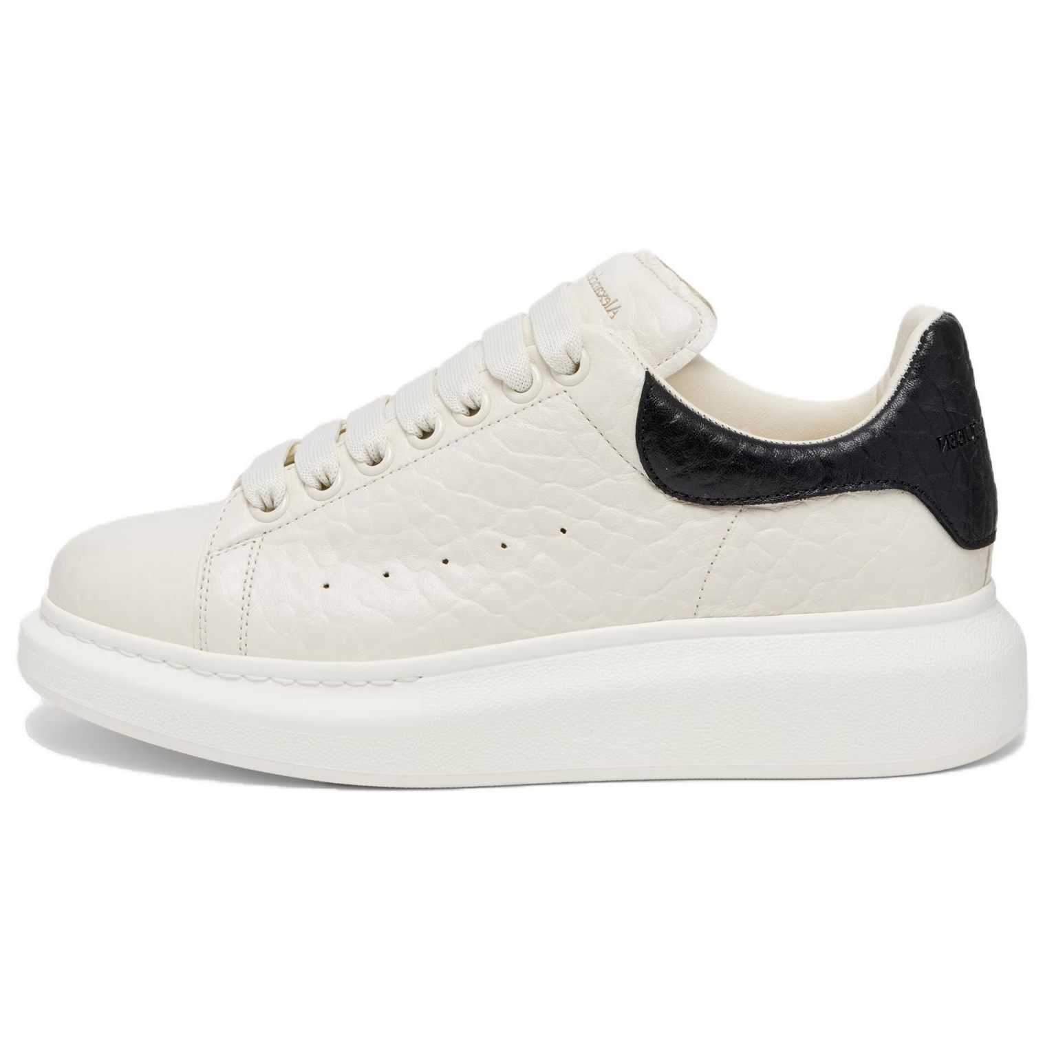 Alexander McQueen Oversized Off Low Top Skateboard Shoes Women's White