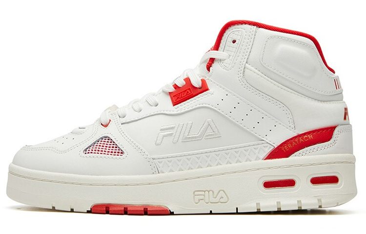 FILA Teratach High Top White/Red Women's