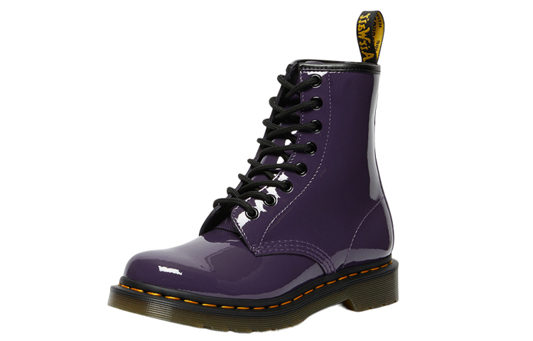 Dr. Martens Lens Patent Leather 8 Martin Boots Black Purple Women's купить в интернет-магазине Yoocart с быстрой доставкой по России.