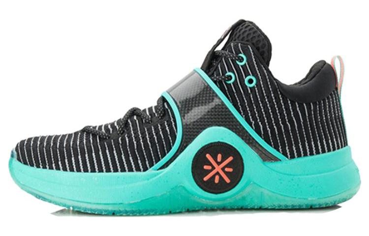 LiNing WOW 6 Anti-Slip Wear-Resistant Low-Top Basketball Shoes Men's Green Black