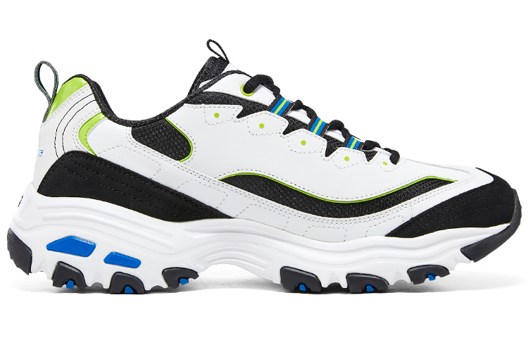 Skechers D'LITES 1.0 'White Black Neon Green'