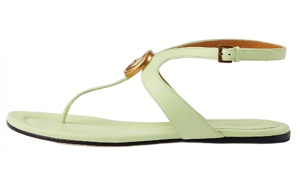 GUCCI One Strap Sandals Women's Light Green