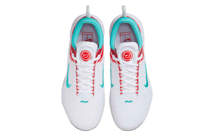 Nike Court Zoom Nxt Hc White Light Silver Habanero Red Washed Teal Women's купить в интернет-магазине Yoocart с быстрой доставкой по России.