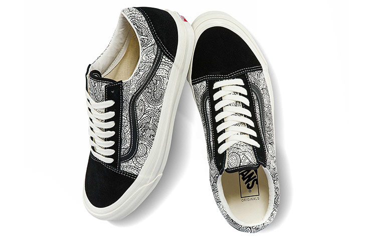 Vans Vault Old Skool Black White Paisley