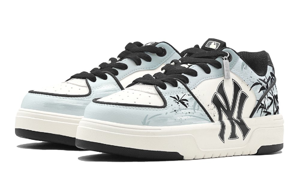 MLB Chunky Liner Vintage Asparagus Fern Low Top Skateboard Shoes Unisex Light Blue