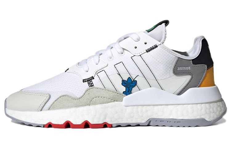 Adidas Originals Nite Jogger 'White Beige Grey Yellow'