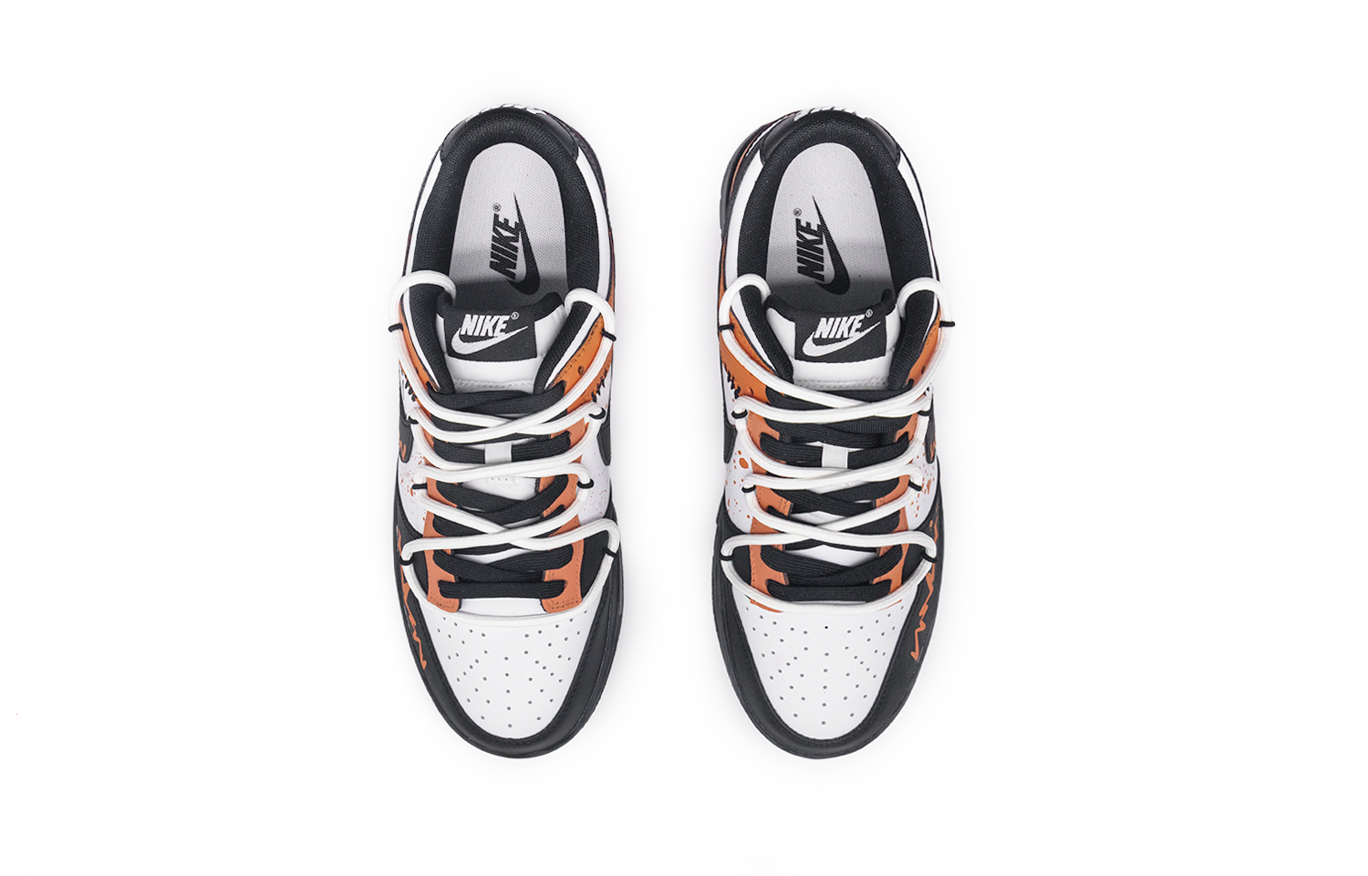 Nike Dunk Anti-Slip Wear-Resistant Low-Top Skateboard Shoes Unisex Black White Orange купить в интернет-магазине Yoocart с быстрой доставкой по России.
