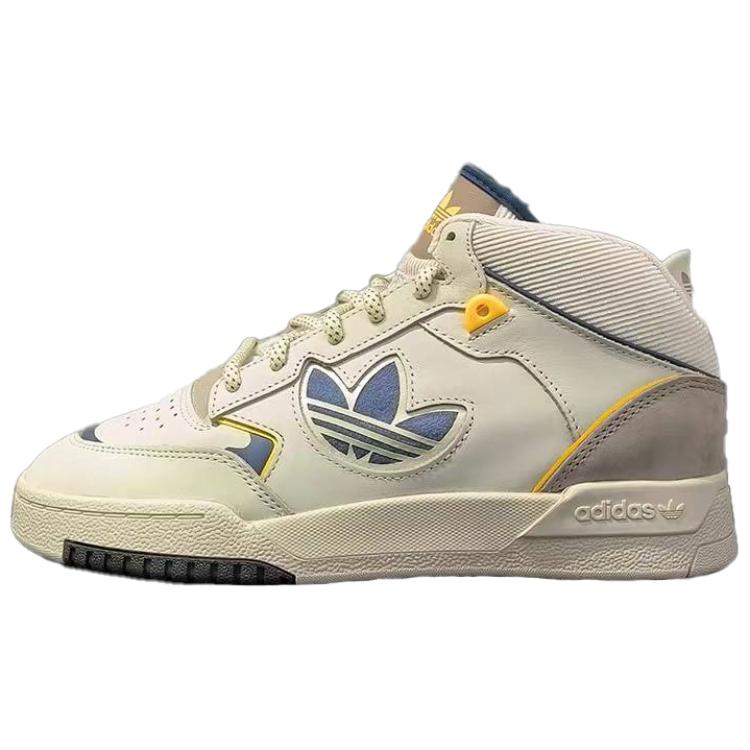 Adidas Originals Drop Step XL Anti Slip Wear Resistant High Top Skateboard Shoes Unisex White