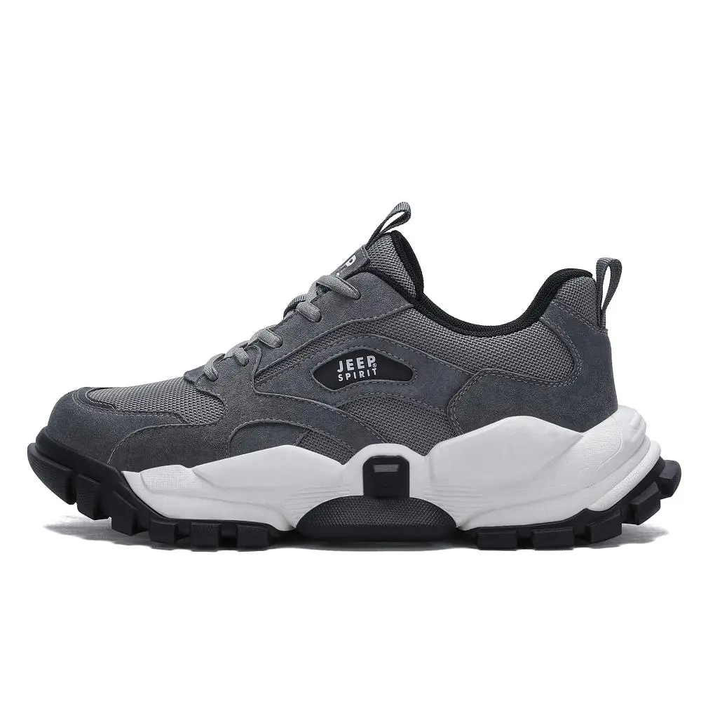 JEEP SPIRIT Low Top Hiking Shoes Men's Volcanic Gray