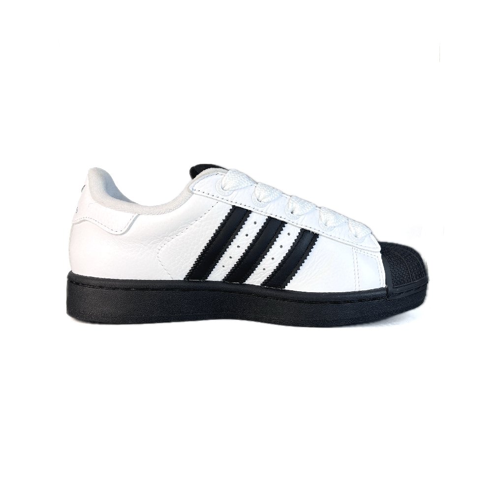Adidas Originals Superstar 2 Anti Slip Wear Resistant Low Top Skateboard Shoes Unisex Black White