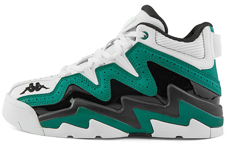 Kappa High-Top Skateboard Shoes Unisex Lake Green