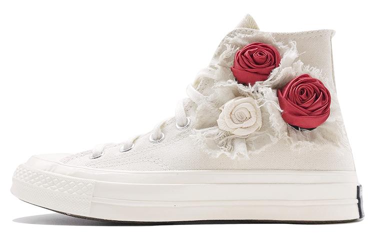 Converse 1970s Slip Resistant, Abrasion Resistant, Breathable High Top Canvas Shoes Unisex Beige White Red