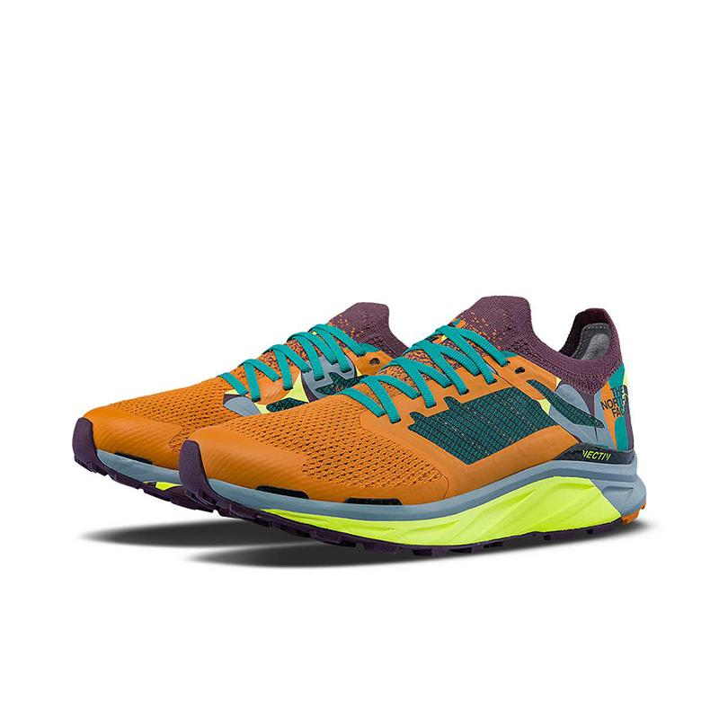 THE NORTH FACE Wear-Resistant Low-Top Running Shoes Women's Orange Purple
