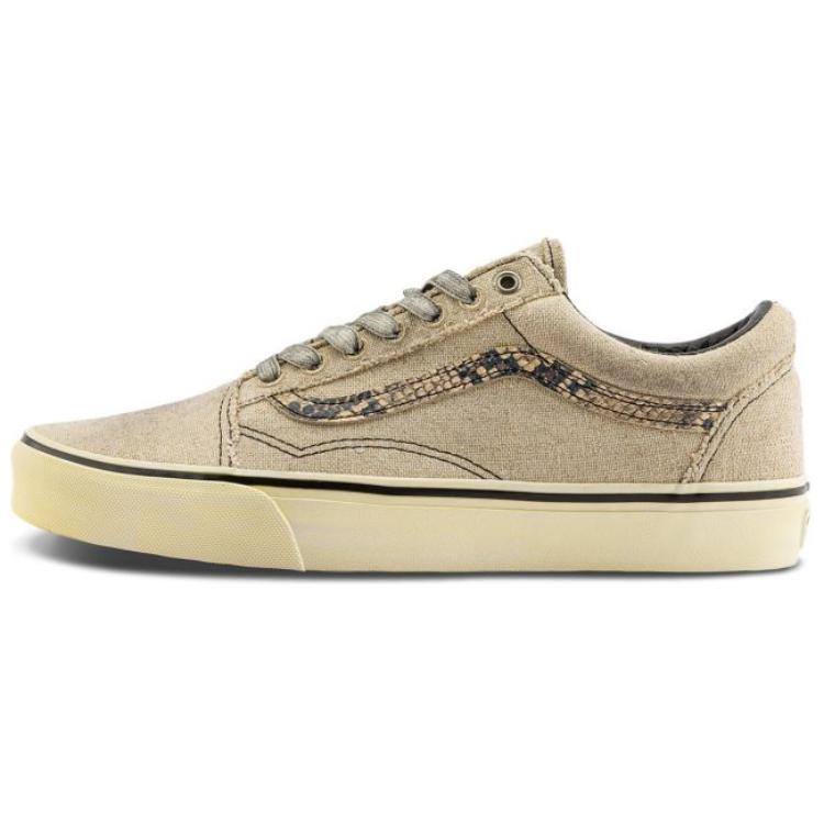Vans Old Skool Collection Low Top Skateboard Shoes Unisex Light Brown