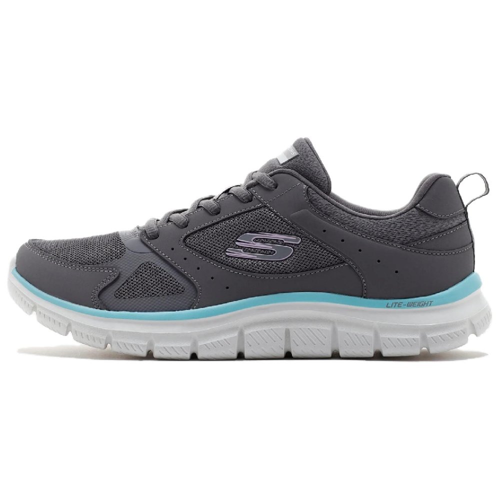 Skechers Cushioning, Wear Resistant Low Top Running Shoes Women's Gray Green