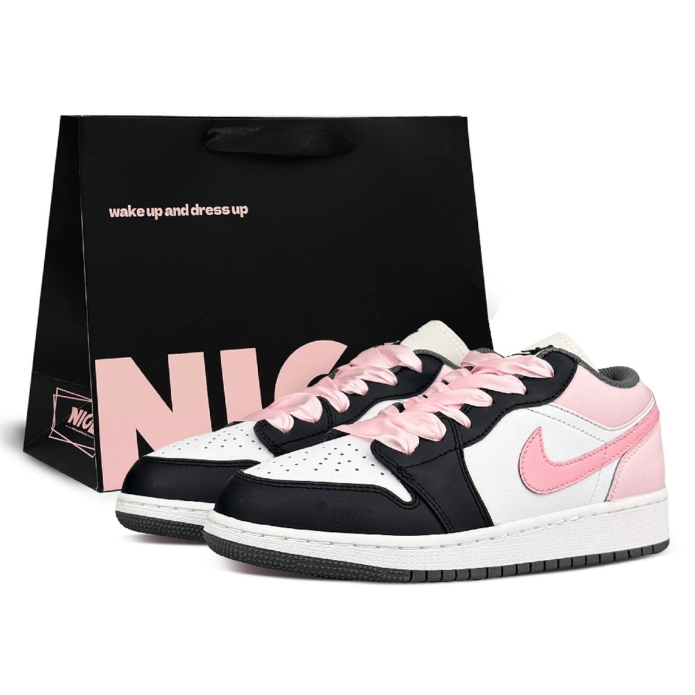Jordan Air Jordan 1 Low Top Vintage Basketball Shoes Women's Strawberry Pink