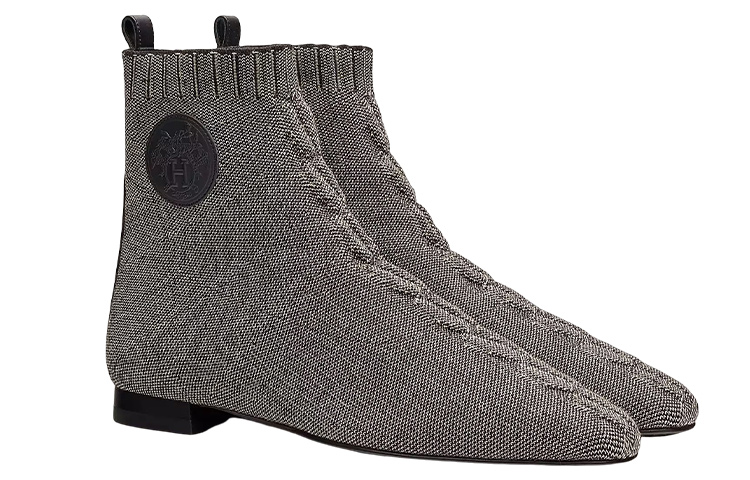 HERMES Ankle Boots Women's Gray
