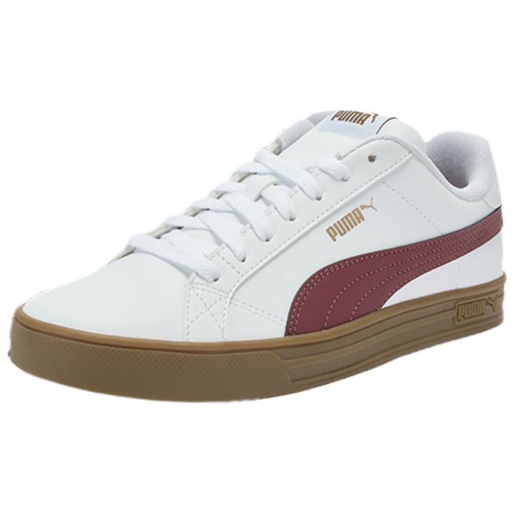 PUMA Smash Vulc V3 Abrasion Resistant Low top Skateboard Shoes Unisex White
