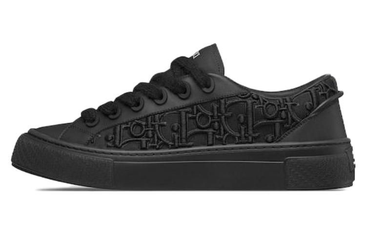 DIOR B33 Sneaker Black Smooth Calfskin Oblique Raised Embroidery Numbered