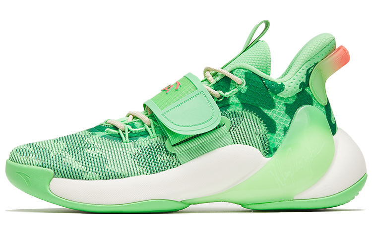 Anta Water Flower 3 Low-Top Performance Basketball Shoes Men's Green