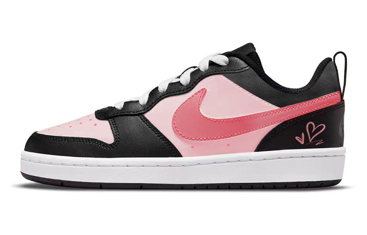 Nike Court Borough Skateboard Shoes Women's Low-Top Black/Pink