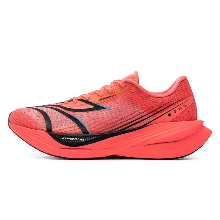 361° Flying B ET Cushioned Wear-Resistant Breathable Slip-Resistant Low-Top Running Shoes Men's Neon Pink