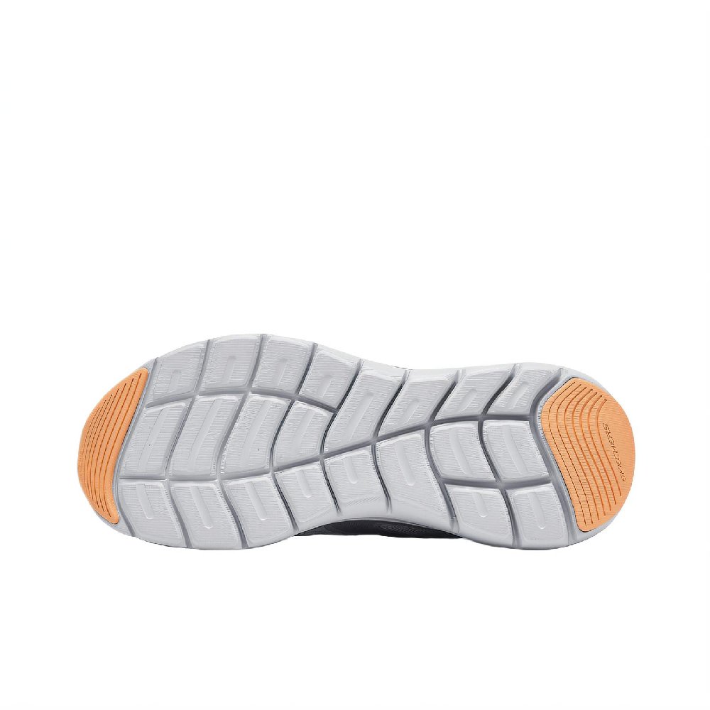 Skechers SPORT MENS Abrasion-Resistant Low-Top Casual Shoes Men's Gray Orange