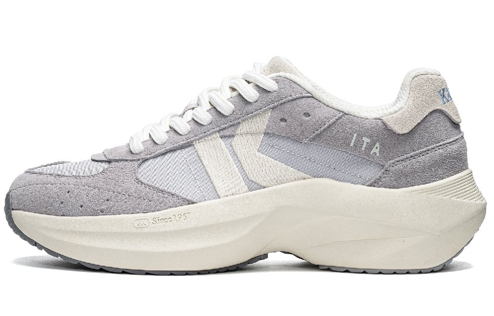 Kappa Anti-Slip Wear-Resistant Low-Top Casual Running Shoes Unisex Tranquil Gray